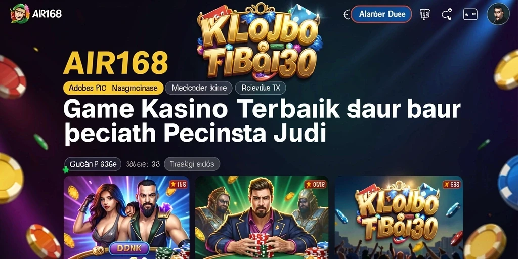 Tampilan gameplay menarik dari game Kasino AIR168.