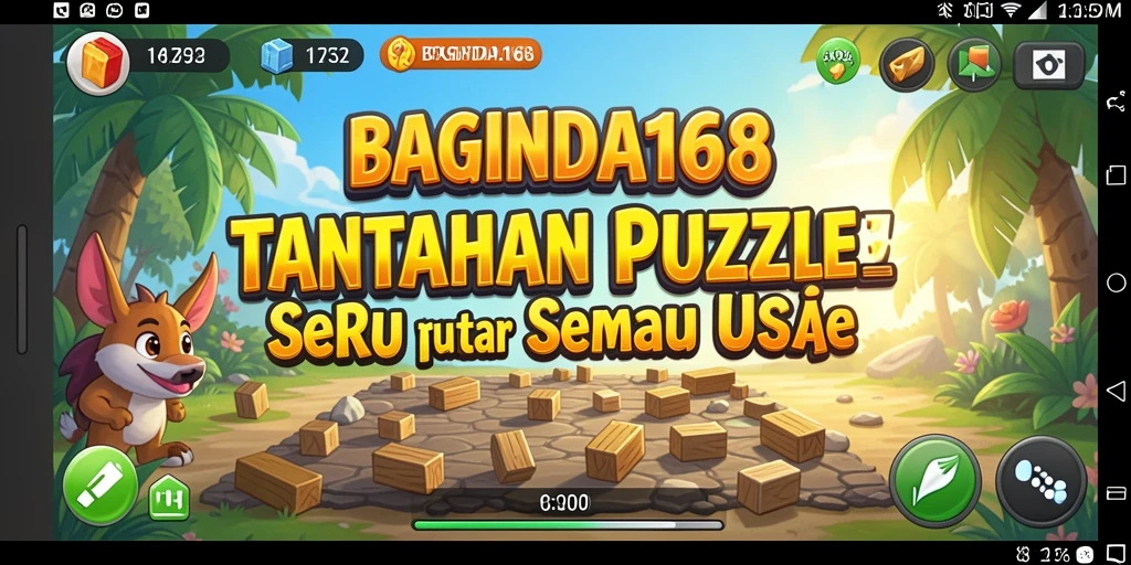 Tangkapan layar menunjukkan momen seru saat menyelesaikan puzzle.