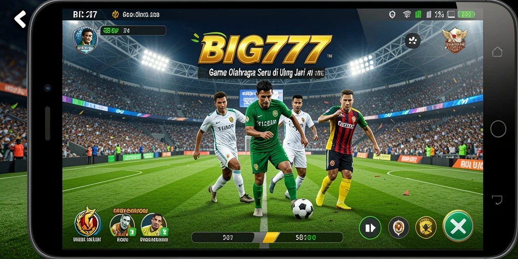 Tampilan gameplay seru dari BIG777 yang penuh aksi olahraga.