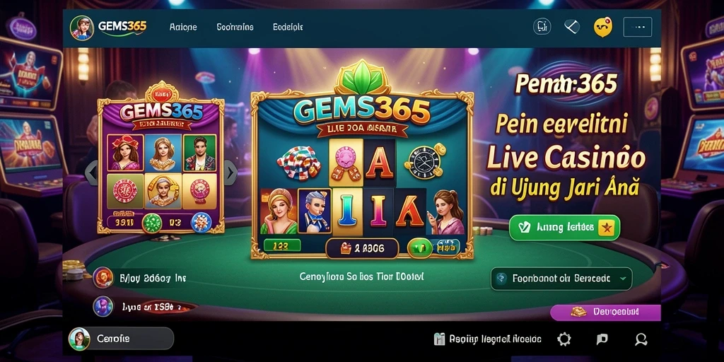 Tampilan gameplay GEMS365 yang menegangkan dan realistis.