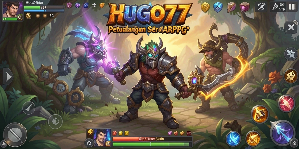 Tampilan gameplay HUGO77 yang seru dan mendebarkan di dunia ARPG.