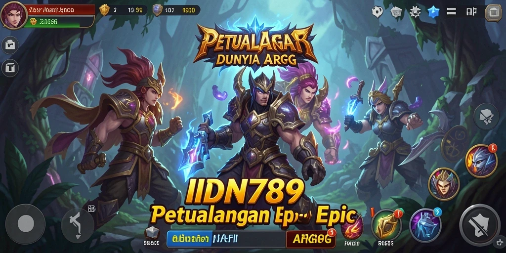 Screenshot gameplay ARPG yang menampilkan karakter bertarung melawan monster