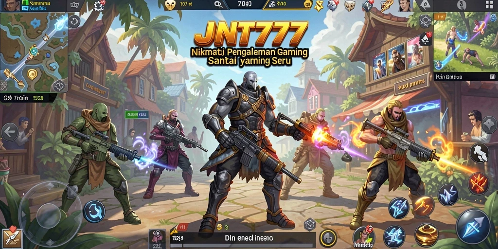 Screenshot gameplay menampilkan keseruan bermain JNT777 dengan teman.