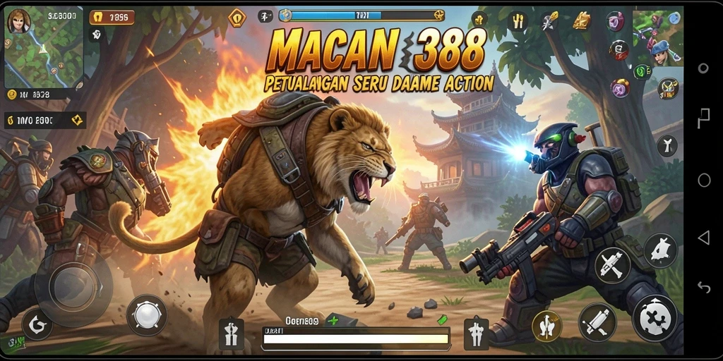 Tampilan seru gameplay action di MACAN388.
