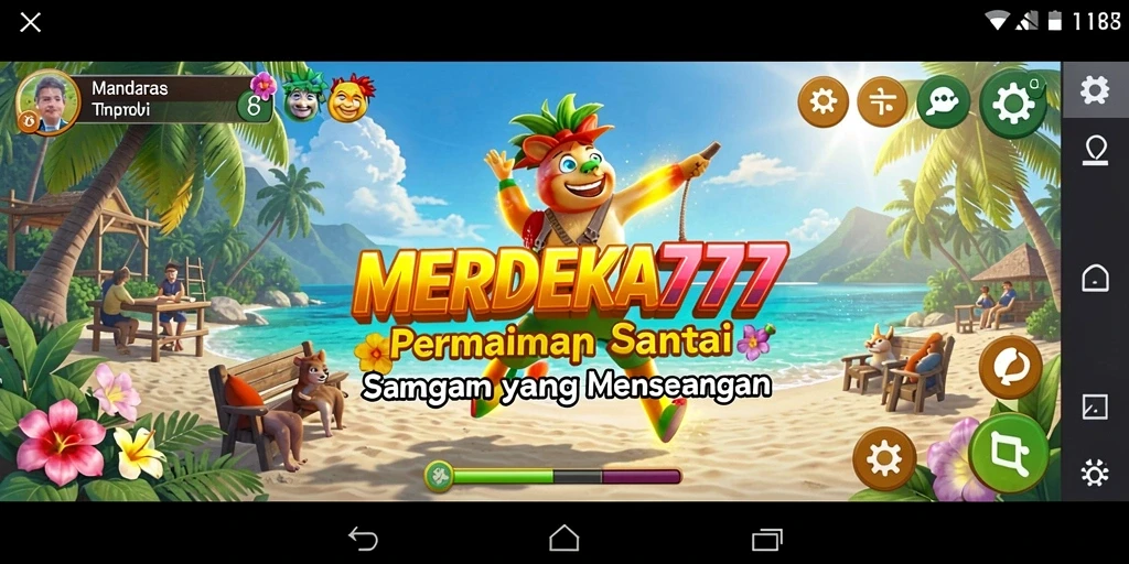 Menampilkan petualangan seru dalam gameplay Casual MERDEKA777.