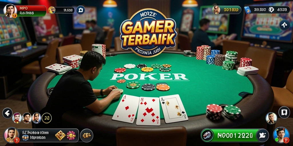 Tampilan menarik dari gameplay Poker di MPO1221