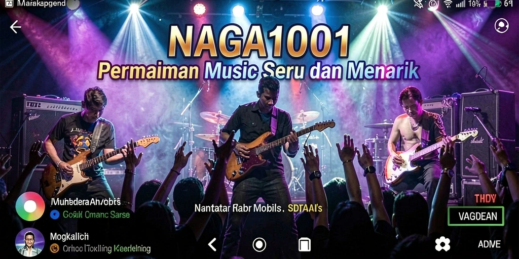 Tampilan menarik dari gameplay NAGA1001 yang penuh musik.