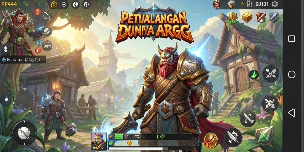 Tampilan seru dan aksi intens dalam gameplay ARPG.