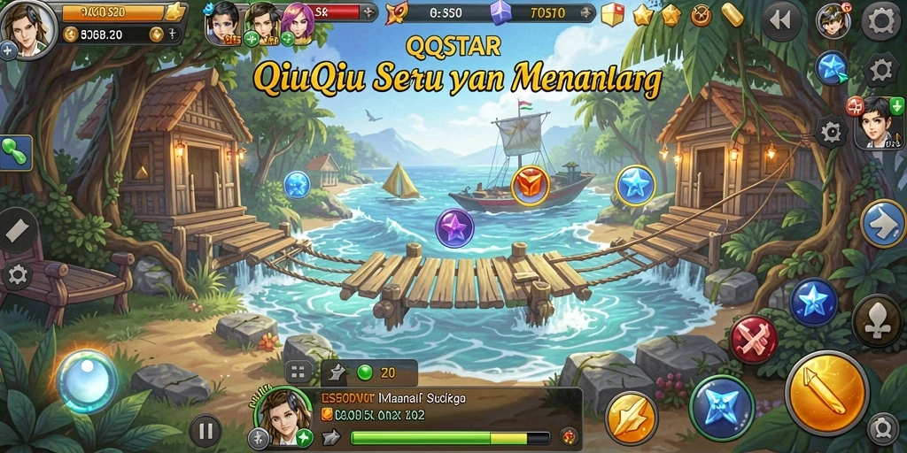 Tampilan gameplay QQSTAR yang seru dan menantang.