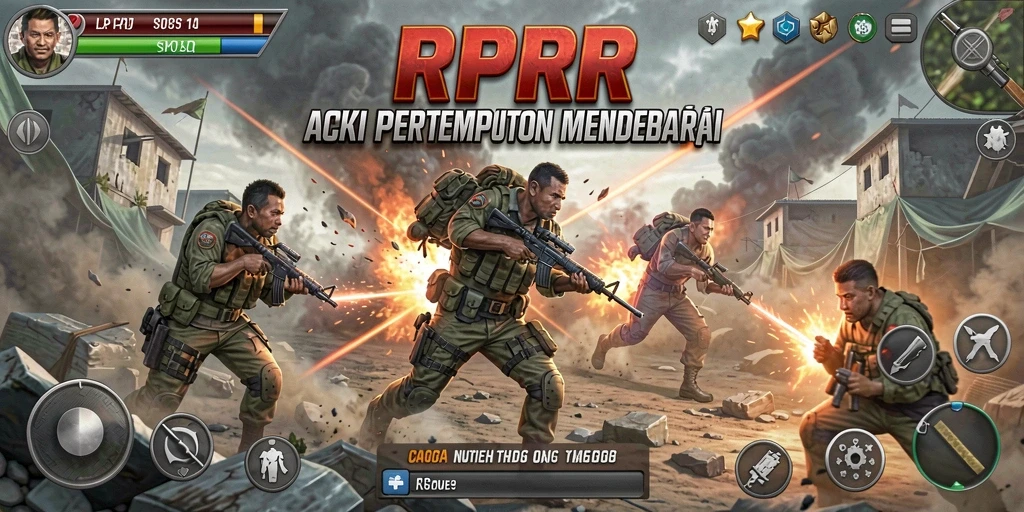 Tampilan screenshot RPRR yang menunjukkan aksi pertempuran mendebarkan.