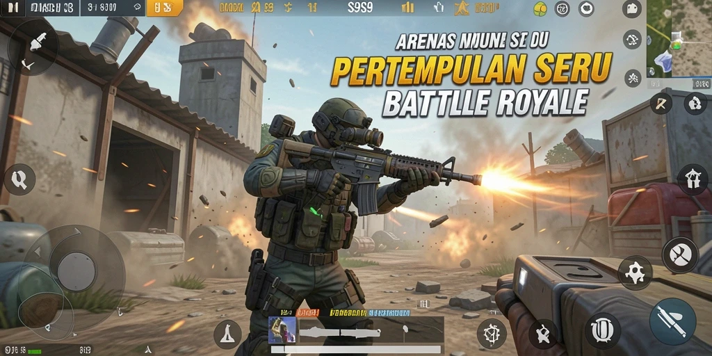 Tampilan menegangkan saat bertempur di S9S9 dengan grafis yang memukau.