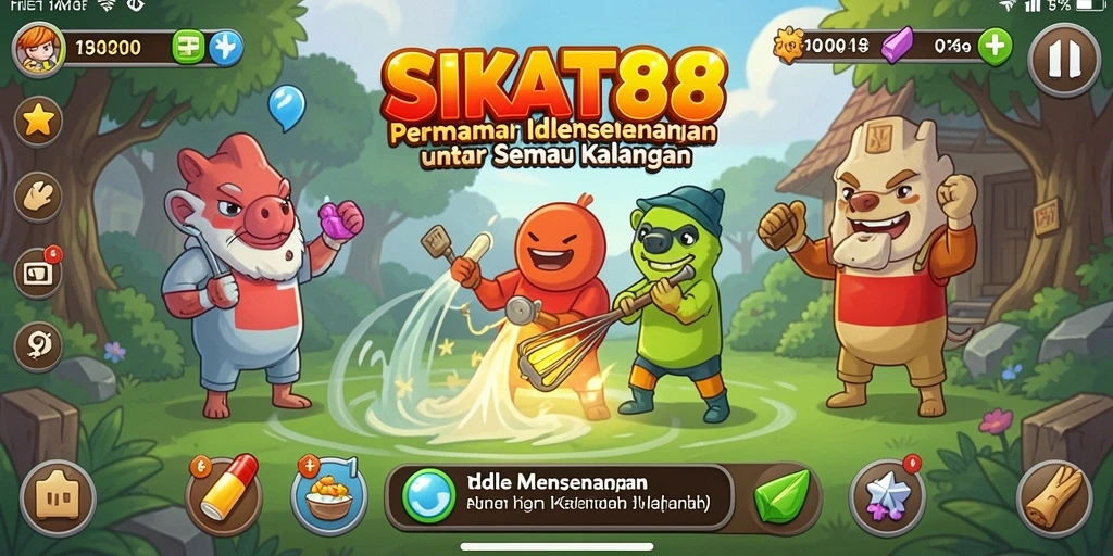 Tampilan gameplay SIKAT88 yang menarik dengan konsep Idle.