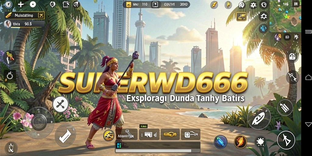 Tampilan gameplay SUPERWD666 dalam dunia Open World yang luas dan interaktif.