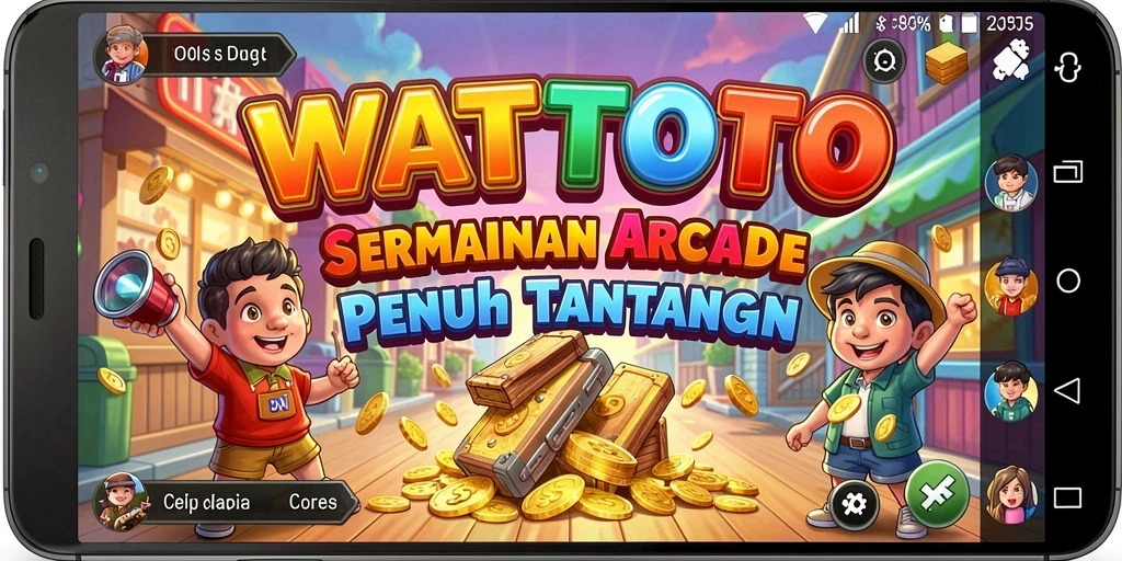 Tampilan gameplay seru dari WATITOTO di level yang menantang.